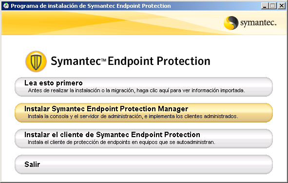 Pasos para la instalación 1. Se localizan los archivos de instalación de Symantec Endpoint Protection Manager. Ver figura 3.43 2. Se ejecuta la aplicación Setup.exe. Figura 3.