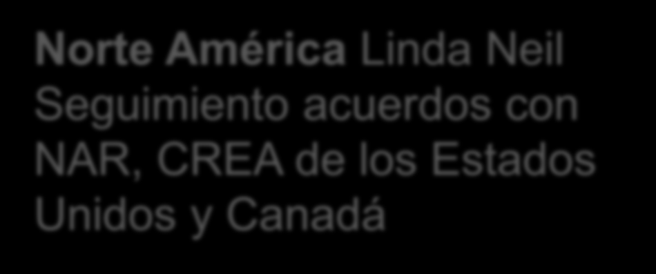Las Américas Norte América Linda Neil Seguimiento acuerdos con NAR, CREA