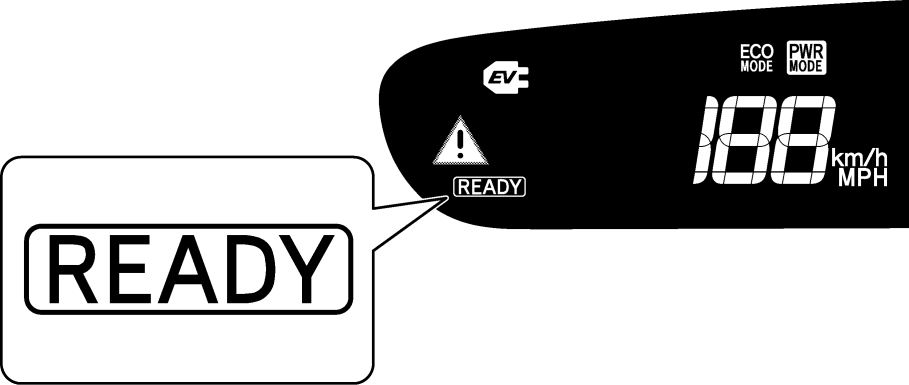 Funcionamiento del sistema Hybrid Synergy Drive (modelo de 2010) El vehículo se puede poner en marcha cuando se encienda el indicador READY del cuadro de instrumentos.
