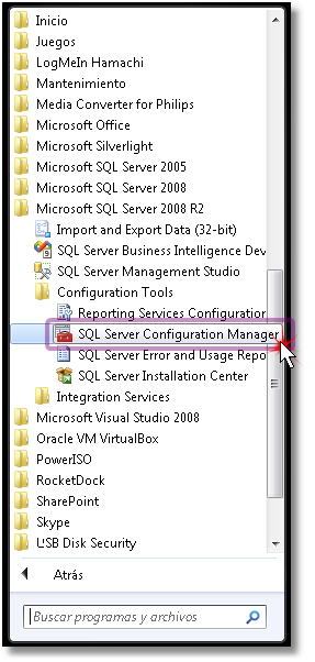 Configurando Microsoft SQL 3.