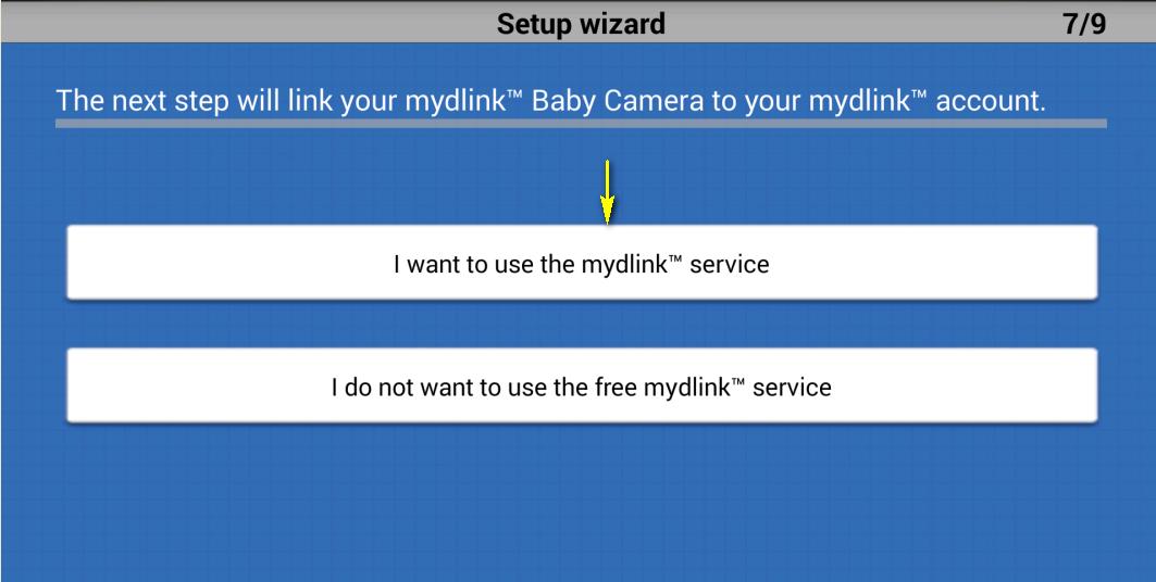 1. Si desea registrar su cámara con su cuenta de mydlink existente, introduzca su dirección de correo