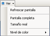 Uso de Aranda VIRTUAL SUPPORT Console 22 Ver Propiedades de Pantalla 1. En la parte superior de la consola podrá observar el botón [Ver].