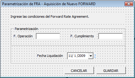 85 Figura 26: Diseño del formulario frmnewfrd 3 5 Call VfrmNewFrd_3 6 If RValForm = False Then 7 Exit Sub 8 End If 9 i0 ii i2 i3 i4 End Sub FrdFechaLiq = frmnewfrd_3.