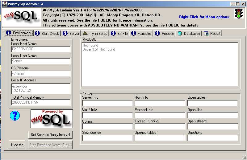 Una vez ingresado el usuario y contraseña se busca la carpeta donde se instaló MySQL y se ejecuta
