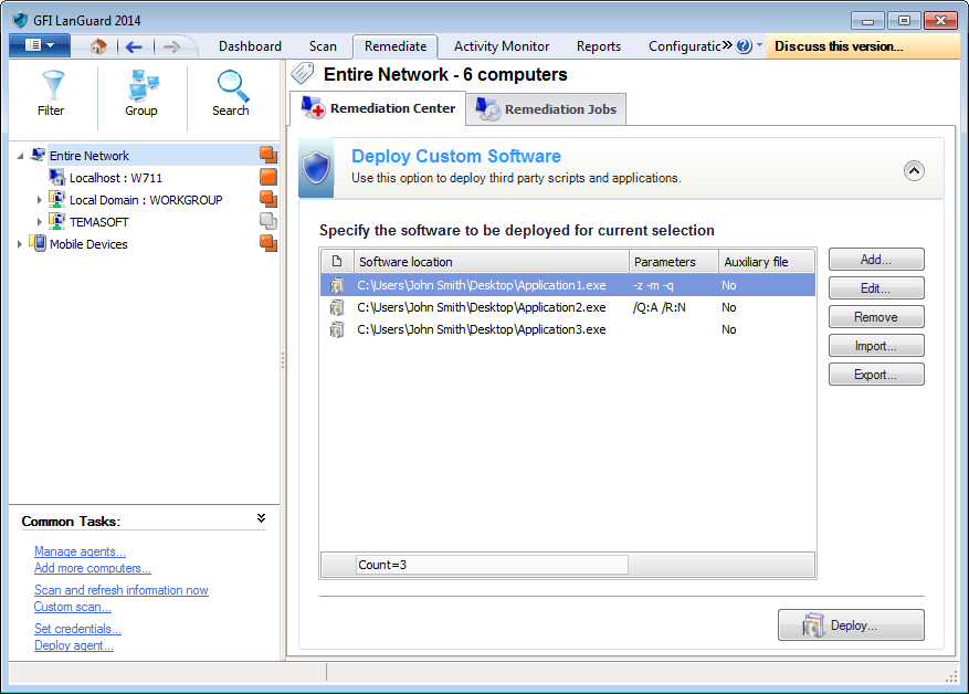 Captura de pantalla 112: Lista de software que se implementará 3.