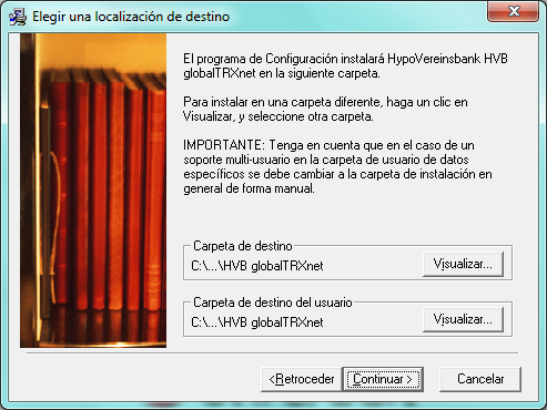 6 7 paso Haga clic en <Continuar> para aceptar las condiciones de la licencia. 8 paso Considere las instrucciones de instalación para Windows Vista y Windows 7. Después, haga clic en <Continuar>.