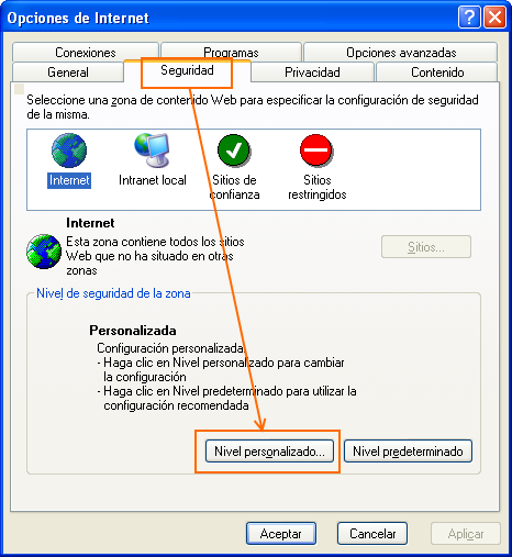 ANEXO 1 Configurar Internet Explorer, para permitir ejecutar ActiveX para Firma Electrónica Las páginas que usan firma electrónica utilizan componentes ActiveX que son descargados por el navegador
