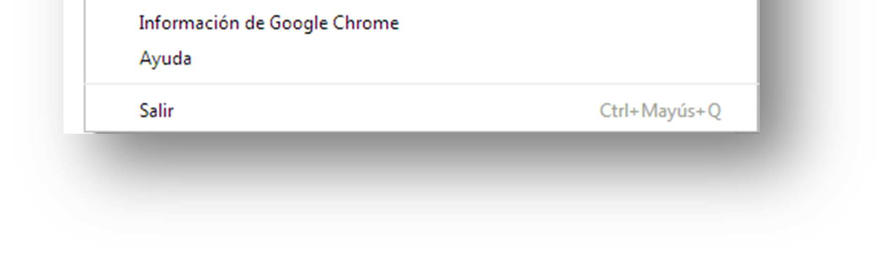 2. GOOGLE CHROME A continuación se relata el proceso de eliminación de caché y datos de navegación en Google Chrome. 2.1.