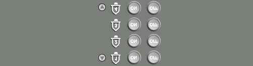 Sistema de administración remota plus (RASplus) Control de salida de alarmas Controle el dispositivo de salida de alarmas de los DVR remotos haciendo clic en los botones ON u OFF.