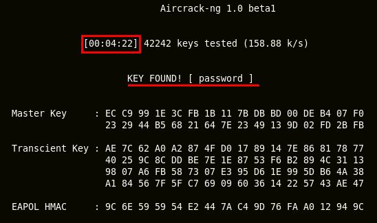 Donde le indicamos que lleve a cabo el ataque mencionado ( 0), que mande paquetes de desautenticación hasta que se lo indiquemos (0) y la MAC del AP y del cliente conectado.