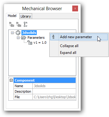 La barra de herramientas del Navegador de Mecanizados Agrupadas por Entidad lista cada entidad en orden alfabético junto con sus condicionantes, si las hay Agrupadas por Tipo lista todas las