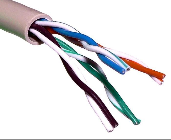 CABLE DE PAR TRENZADO En su forma más simple, un cable de par trenzado consta de dos hilos de cobre aislados y entrelazados.