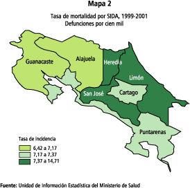 2. La respuesta social de Costa Rica al VIH/SIDA Costa Rica forma parte del contexto centroamericano caracterizado por una situación de desventaja socioeconómica, muy significativa en el marco