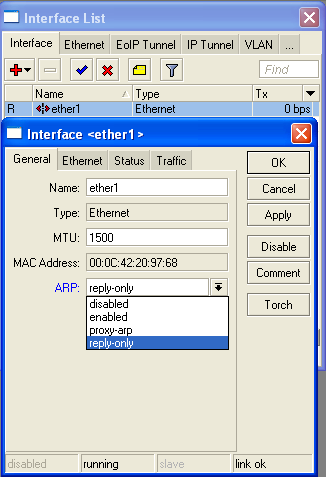 Configuración ARP Estática Agrega una entrada estática a la tabla ARP.