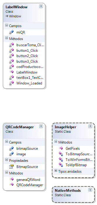 4.3.4. Etiquetas QR Las etiquetas Quick Response se crean desde la ventana LabelWindow que utiliza