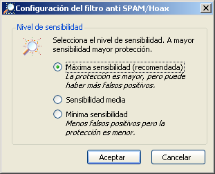 Ilustración 3 Arquitectura de protección anti-spam de Panda Software Tras atravesar los cuatro motores se obtiene un porcentaje de certeza que determina si el mensaje es Spam con seguridad, está