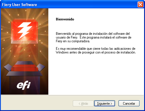 INTRODUCCIÓN 12 Instalación del software del usuario Puede instalar el software de usuario del Integrated Fiery Color Server de las siguientes maneras: Desde el DVD de software del usuario.