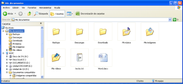 Ícono de carpeta El ícono de un archivo es el que representa al tipo de archivo, y generalmente es determinado por el programa que utiliza Windows para crearlo y abrirlo.
