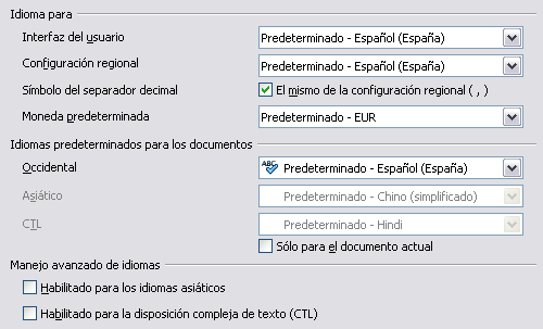 Cambiar algunas configuraciones regionales de idioma. Elegir las opciones del corrector. Instalar los diccionarios necesarios LibreOffice3 instala automáticamente varios diccionarios con el programa.
