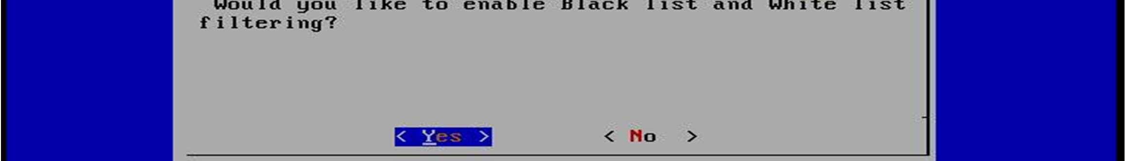 6.3 Indicar el archivo que contiene la lista negra blacklist (direcciones IPs que generan Spam). Elija OK y presione Enter. Fig L41. Archivo Blacklist 6.