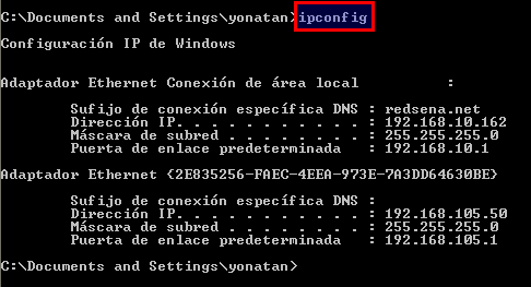 observamos la notificación de conexión y que a recibido la direccion 192.168.105.50 osea que en otras palabras ha echo presencia virtual dentro de la LAN.