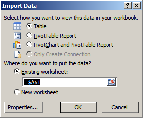 Guía de usuario de auditoría 7.3 Devolver datos a Excel 1. Para volver a Excel, en el cuadro de diálogo Microsoft Query, haga clic en Devolver datos.
