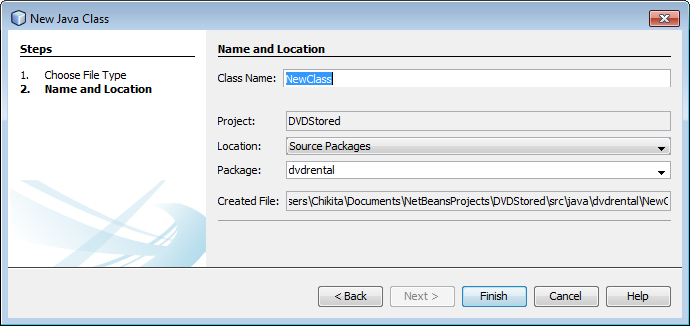 Ampliamos el paquete dvdrental para ver los archivos generados por el asistente. 7. CREACIÓN DE FILMHELPER.