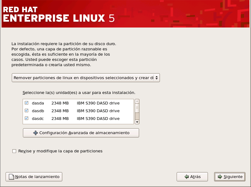 Red Hat Enterprise Linux 5 Installation Guide Aviso El Agente de Actualización descarga paquetes actualizados a /var/cache/yum/ por defecto.