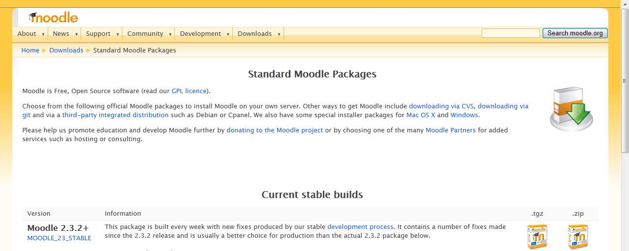 1. Introducción Moodle: la plataforma Moodle 4 se puede obtener gratuitamente en: http://download.moodle.org http://download.moodle.org 1.2.3. Institucionales Figura 2.