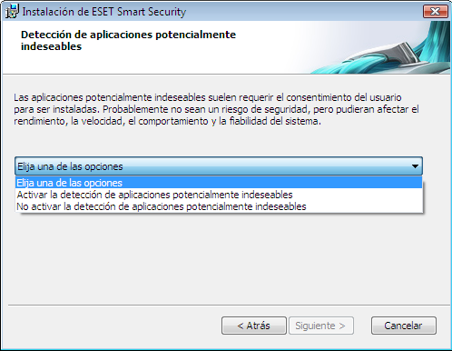 2. Instalación Tras la compra, se puede descargar el instalador de ESET Smart Security del sitio web de ESET. Viene como paquete ess_nt**_***. msi (ESET Smart Security) o essbe_nt**_***.