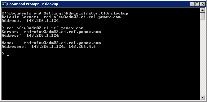 Nslookup Esta herramienta se usa para realizar pruebas de resolución de nombres, verificando si está funcionando correctamente el servicio DNS.