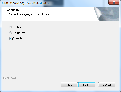 2. Instalación del Software La última actualización del software ivms-4200 en español puede descargarlo de www.soporte.fiesa.com.ar o bien una versión anterior en ingles desde el CD.