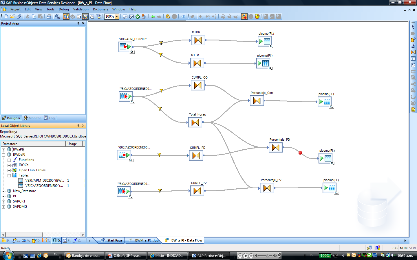 Usando SAP Data Services & OSIsoft ODBC para integrar datos 12