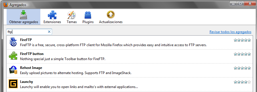 FTP Además existen clientes FTP que pueden funcionar como