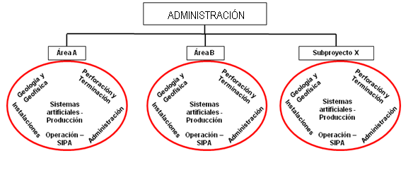 Figura 16. Organización de proyectos multidisciplinarios. IV.