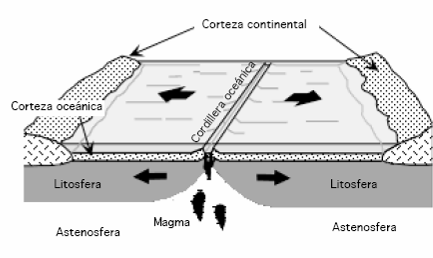 2.1. Tectónica de placas. Una placa tectónica es un fragmento de litosfera que se desplaza como un bloque rígido sobre un material menos viscoso (astenosfera).