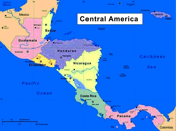 América Central Extensión: 51 100 Km 2 Población 4 667 096 hab.