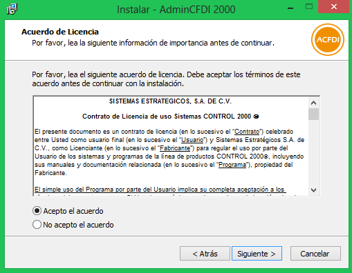 Ya que termine la descarga si su Windows es 7 u 8 se deberá hacer clic derecho ejecutar como administrador en el setup.