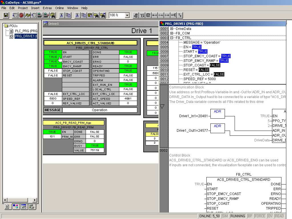 ABB Esclavos Profibus DP 46 Automation Builder Diagnóstico / Programación / Visualización Punto