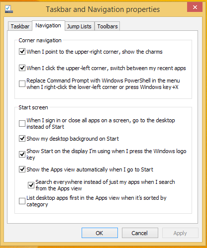 Personalizar la pantalla Inicio Windows 8.