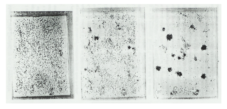2.3. Optimización de Colonia de Hormiga Capítulo 2. MARCO CONCEPTUAL Figura 2.14: Evolución de un agrupamiento de cadáveres en una colonia de hormigas.