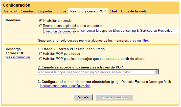 LECCION 3. Cómo habilitar el acceso POP Puedes recuperar tus mensajes de Cofcastellon a través de un cliente o dispositivo que sea compatible con el acceso POP, como Microsoft Outlook o Netscape Mail.