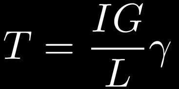 Torsión El factor de proporcionalidad en este caso depende del modulo de cizalla G, del largo L y un tipo de momento de inercia : con
