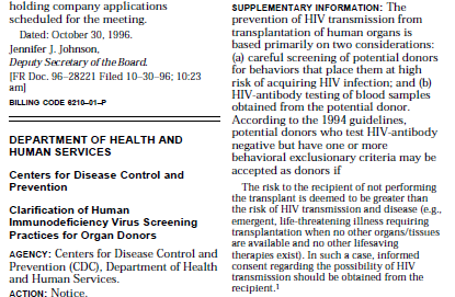 Infección por VIH y VHC: HIGH RISK DONORS Periodo Ventana (PV): desde el contagio hasta la detección por serologías, Con posibilidad de transmission (3 y 8-12 semanas) High risk donors : Donantes en