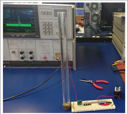 Capítulo 2 Componentes del Sistema de Seguridad Para verificar que lo circuitos funcionan perfectamente se realizaron pruebas en el laboratorio de Telecomunicaciones, donde se realizaron mediciones