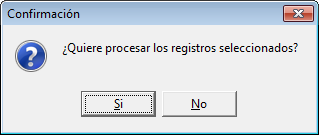 El sistema obliga a guardar los registros en un fichero xml.