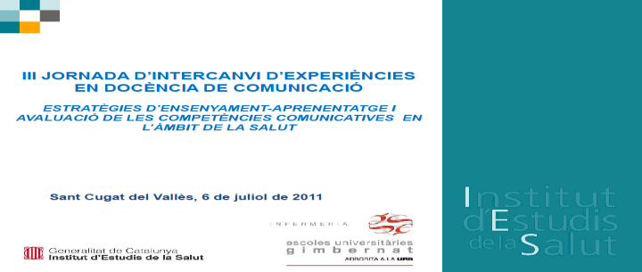 edició) Infermeria nefrolòfica (4a edició) (periodicitat bianual) Assistència prehospitalària (12a edició) 11/2011-05/2012 09/2011-04/2012 Información: www.uda.