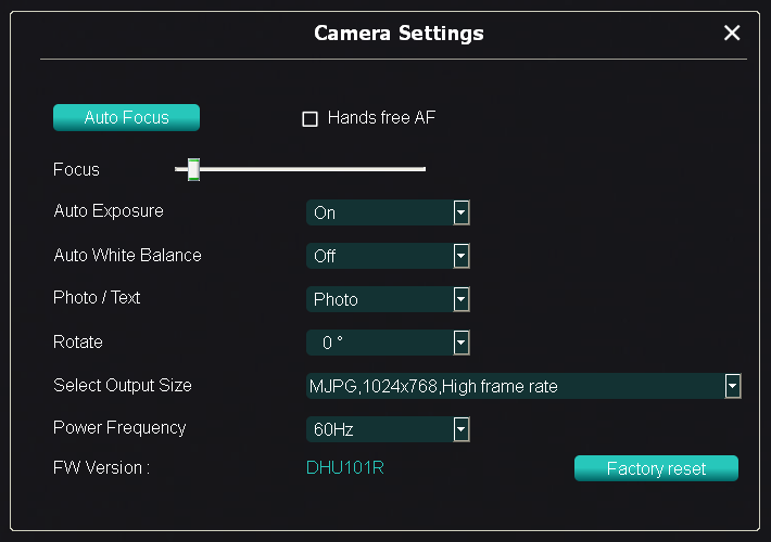 6.1.4. Configuraciones de la cámara Controla la imagen en directo a través de la interfaz de los ajustes de la cámara.