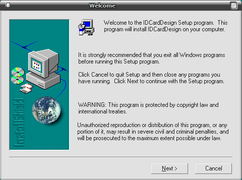 Instalar IDCardDesign Pulse sobre el botón Instalar IDCardDesign para instalar el programa.