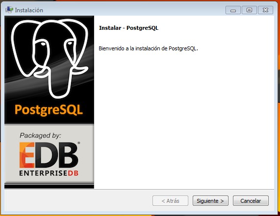 3 Instalaciones 3.2) Instalar PostgreSQL en Windows - Ejecutar archivo postgresql-9.5.5-1-windows-x64.